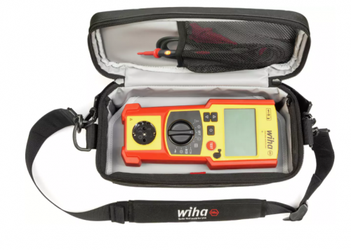 draufsicht wiha gerätetester in tasche
