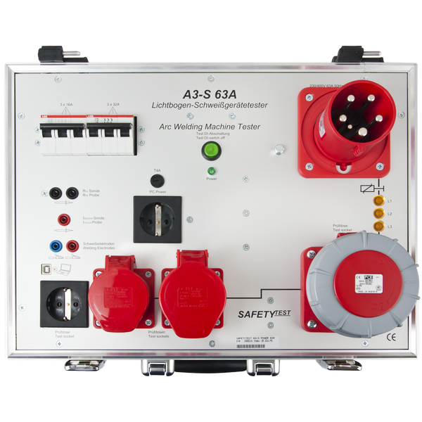 SAFETYTEST A3-S 63 A Draufsicht SAFETYTEST A3-S 63 A Draufsicht