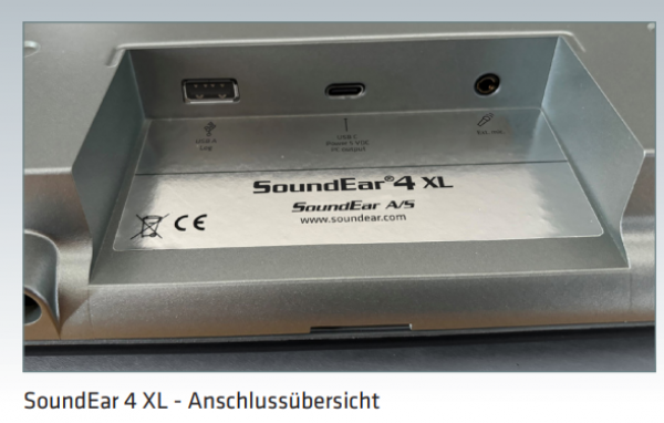 Soundear 4 XL Lautstärkeampel Anschlüsse