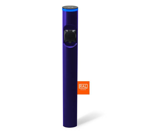 Ladesäule mit geschütztem Zugang eSat r10 base diverse RAL Farben Ladesäule mit geschütztem Zugang eSat r10 base diverse RAL Farben